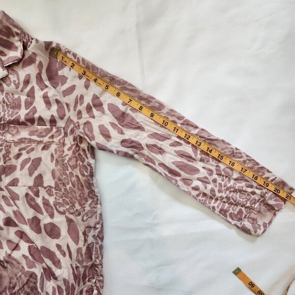 Natori Pajama Sleep Lounge Set, 100% Cotton, Pink and White. Size Small - Picture 12 of 16